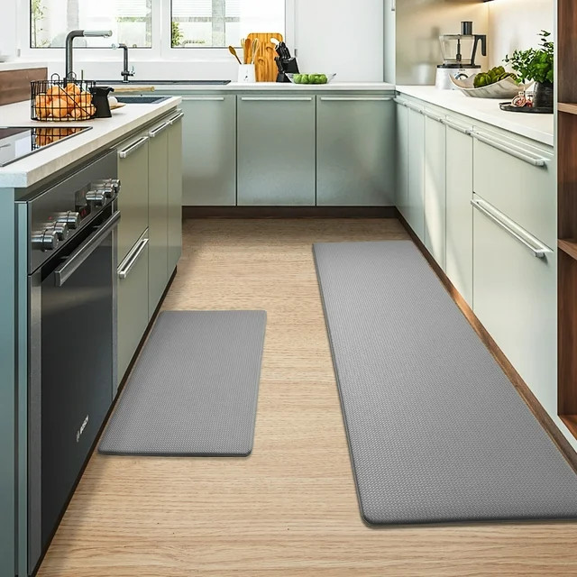 PABUBE Kitchen Rug, Anti Fatigue Kitchen Mat 2 Pieces, Non Skid Kitchen Floor Mat, Kitchen Rugs a... | Walmart (US)
