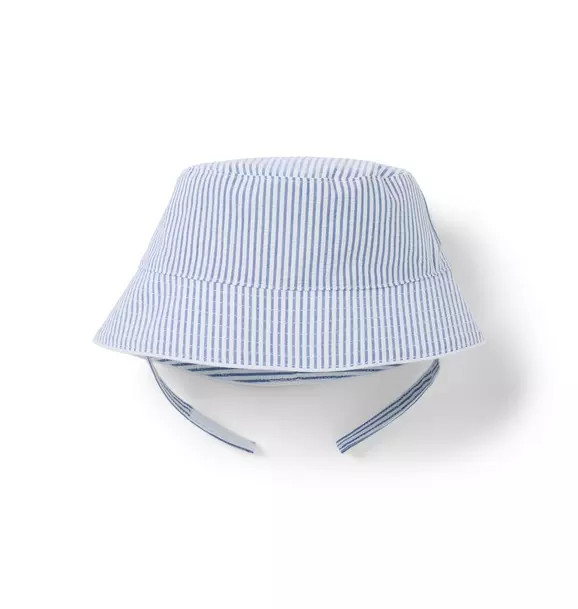 Baby Striped Seersucker Bucket Hat | Janie and Jack