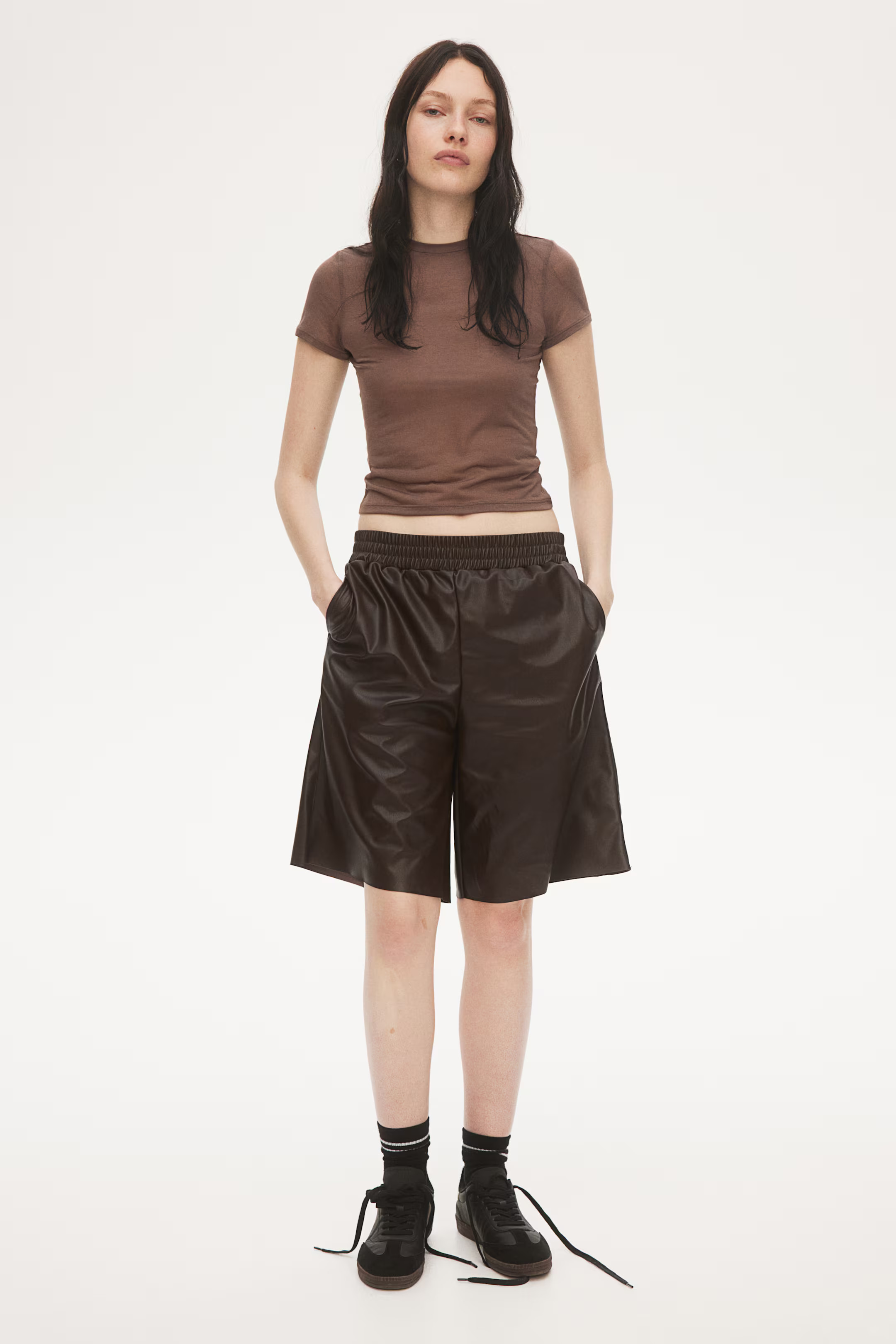Coated Bermuda Shorts | H&M (US + CA)
