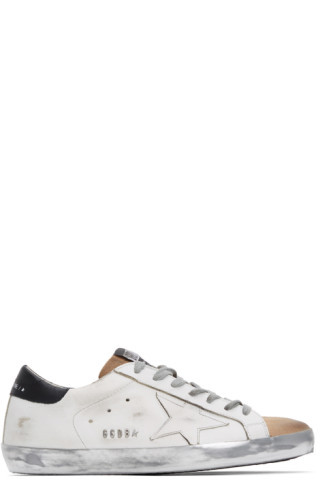 White & Metallic Superstar Sneakers | SSENSE