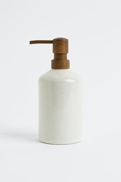 Stoneware Soap Dispenser - Light beige - Home All | H&M US | H&M (US + CA)