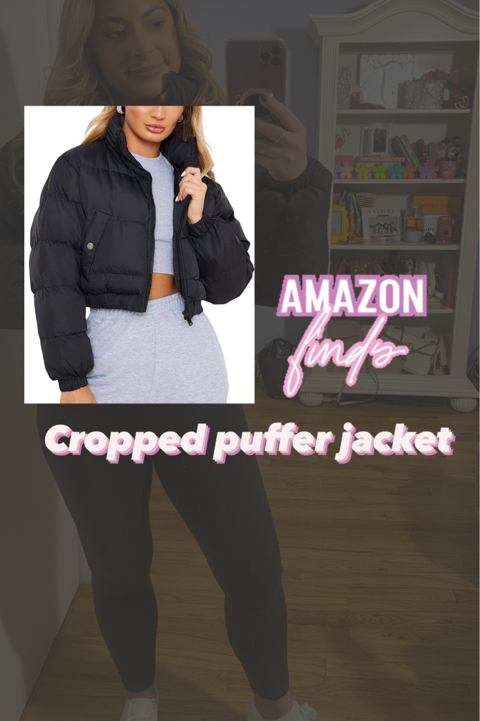 Zhiyouni Womens Cropped Puffer Vest