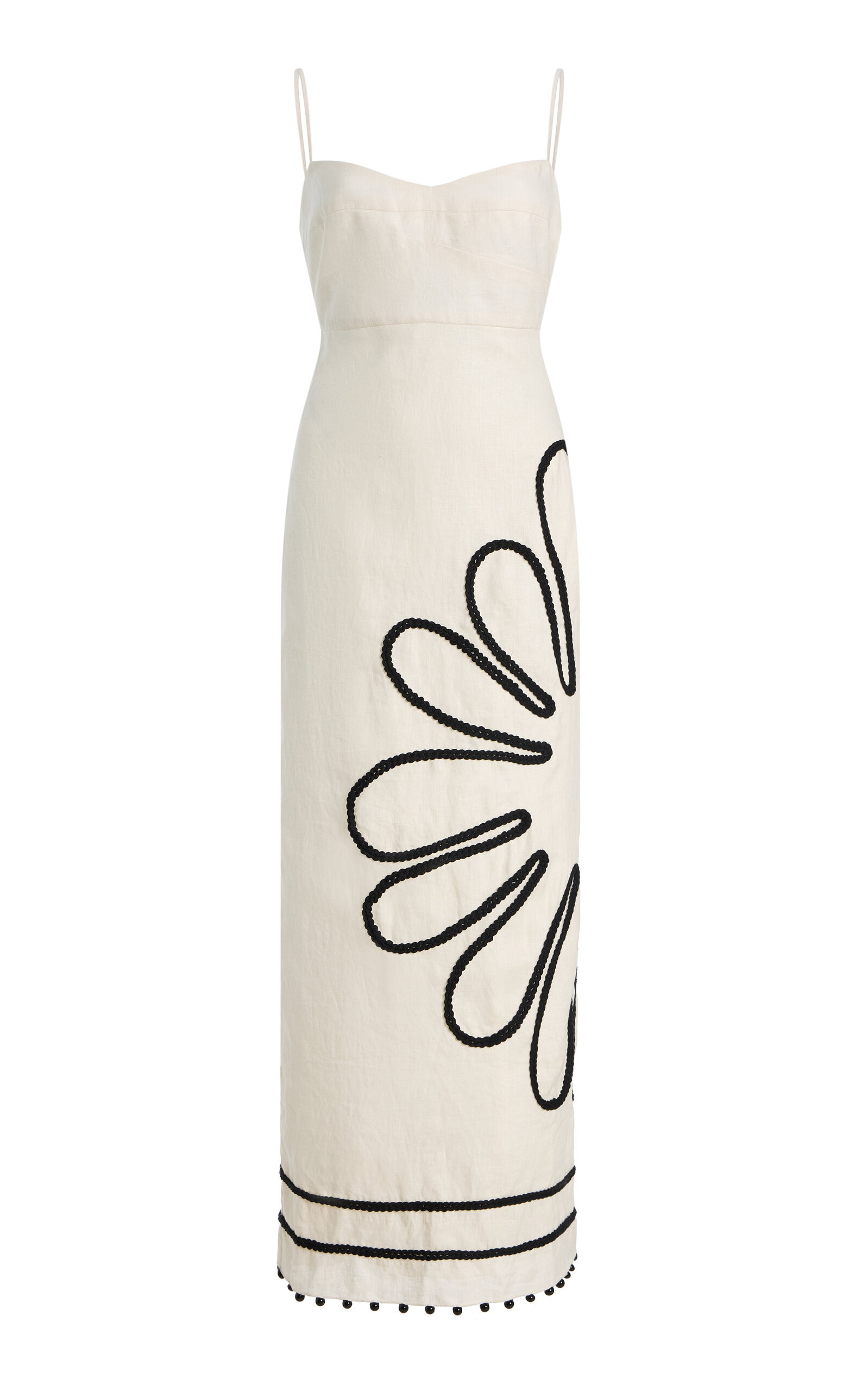Exclusive Paloma Embroidered Linen Midi Dress | Moda Operandi (Global)