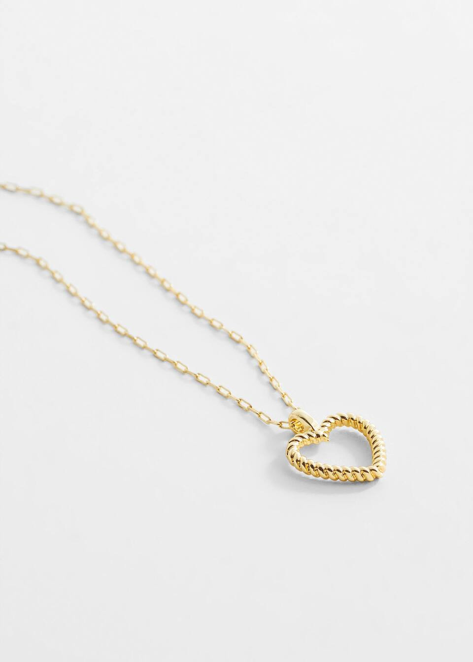 Collier pendentif cœur -  Femme | Mango France | MANGO (FR)