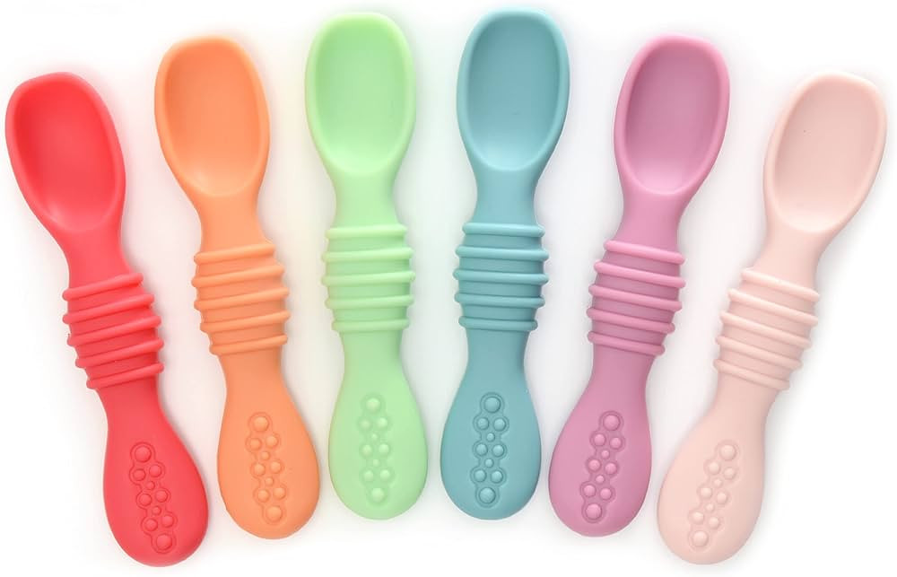 Silicone Chew Spoon Set for Babies and Toddlers | Safety Tested | BPA Free | Microwave, Dishwashe... | Amazon (US)