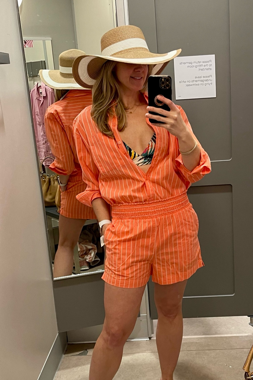 All items shown fit true to size. For reference I am wearing a small top and bottom. 

#LTKSeasonal #LTKswim #LTKfindsunder50