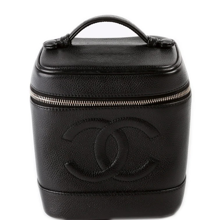 CC Vanity Case Small Caviar Draft | Keeks Designer Handbags