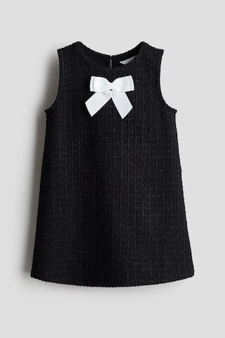 H & M - Bouclé-Jersey Dress - Black | H&M (US + CA)