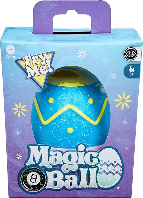 Mattel Games Easter Magic 8 Ball Novelty Toy, Fortune-Telling Easter Egg with Holiday-Themed Answ... | Amazon (US)