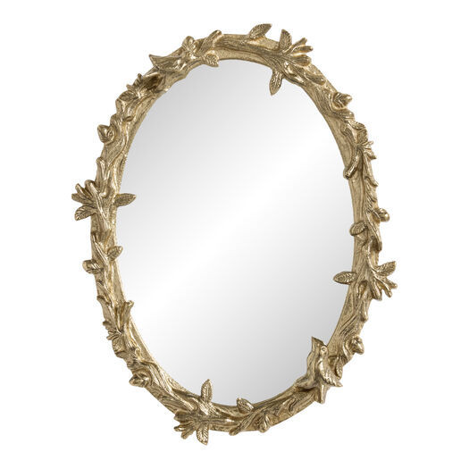 Oval Antique Gold Vintage Botanical Mirror by World Market | World Market