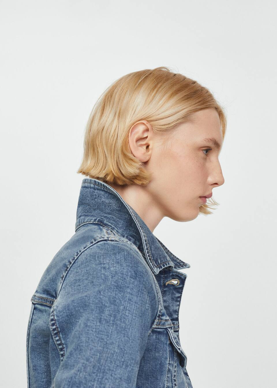 Pocketed denim jacket -  Women | Mango United Kingdom | MANGO (UK)
