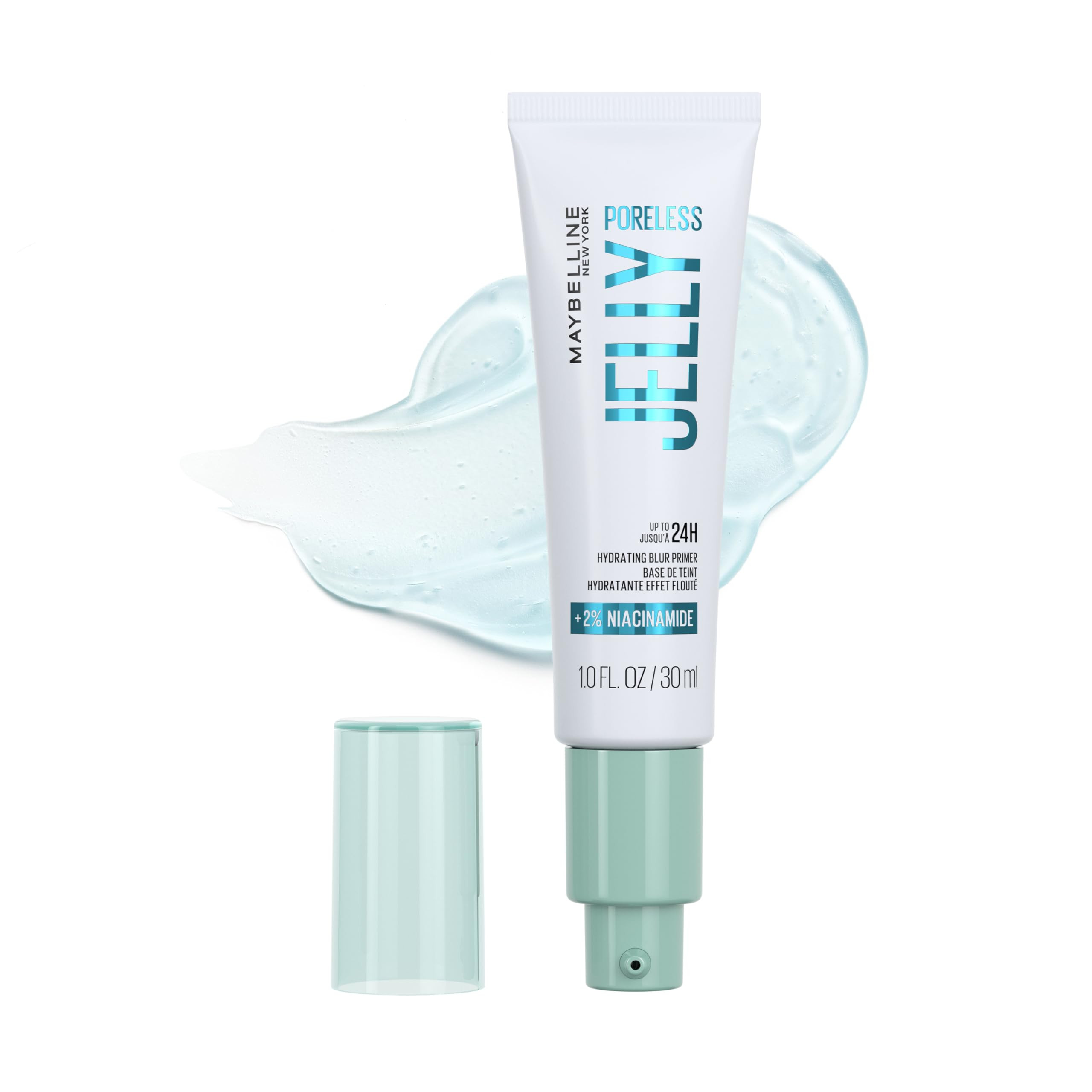 Maybelline Poreless Jelly Primer, Hydrating, Blurring Makeup Primer with 2% Niacinamide For Up To... | Amazon (US)