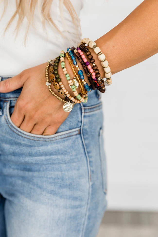 Set Your Destiny Brown Bracelet Set | The Pink Lily Boutique