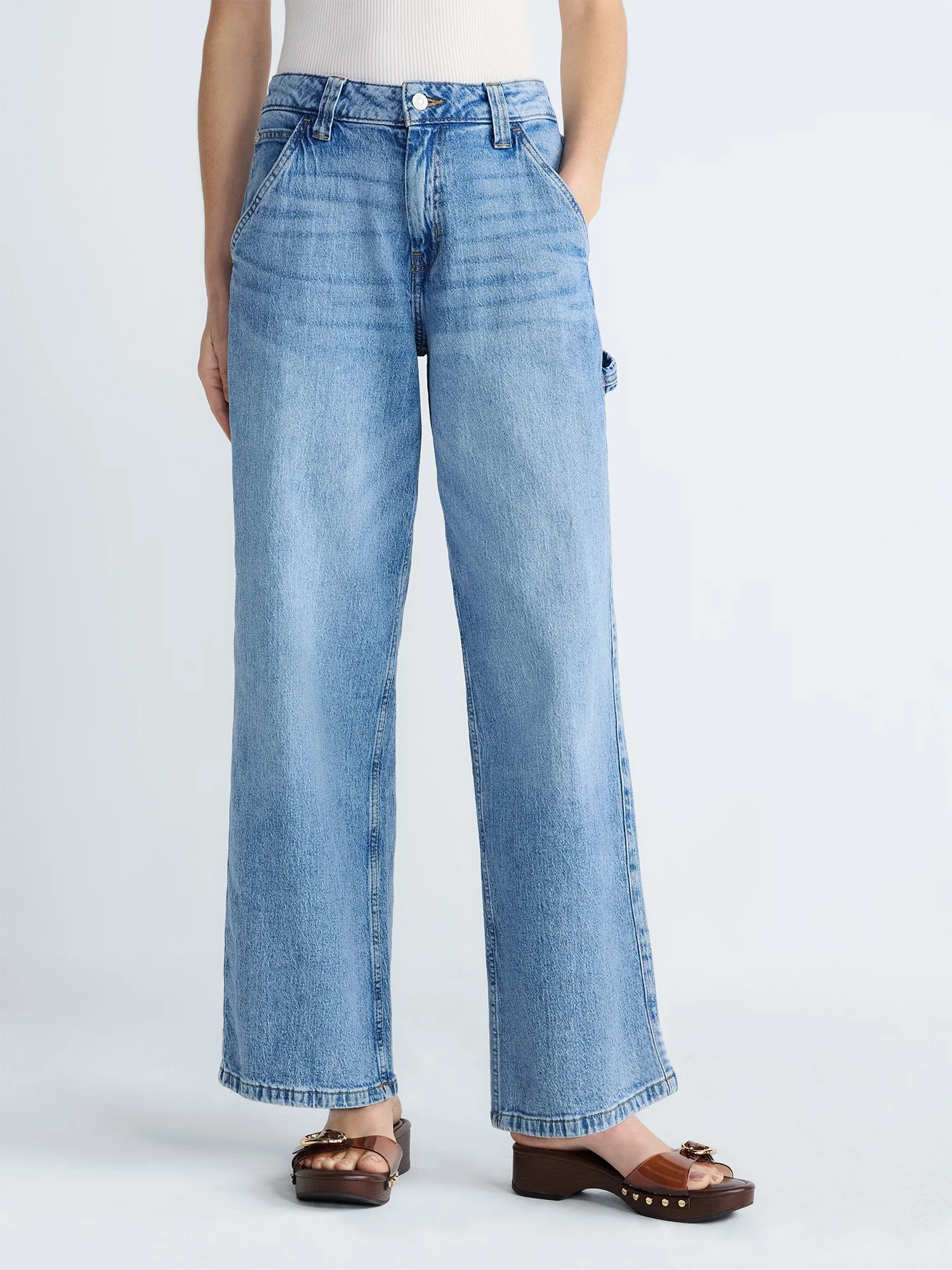 Scoop Women\u2019s and Women\u2019s Plus Relaxed Fit Jeans, 30'' Inseam, Sizes 0-26W | Walmart (US)