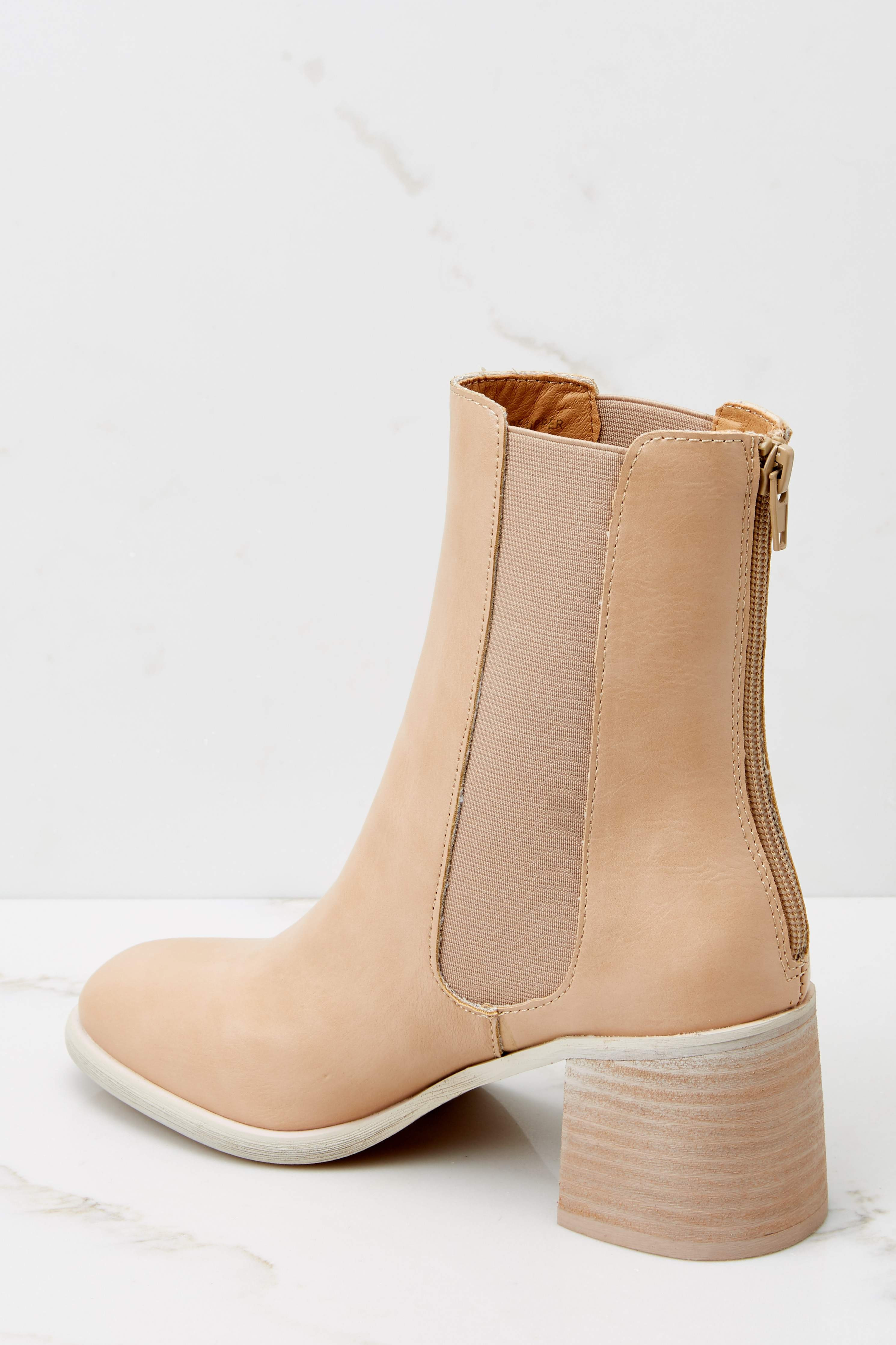 Fierce Step Nude Ankle Booties | Red Dress 