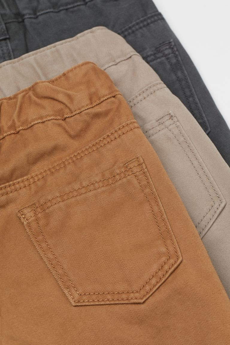 3-pack Twill Pants | H&M (US + CA)