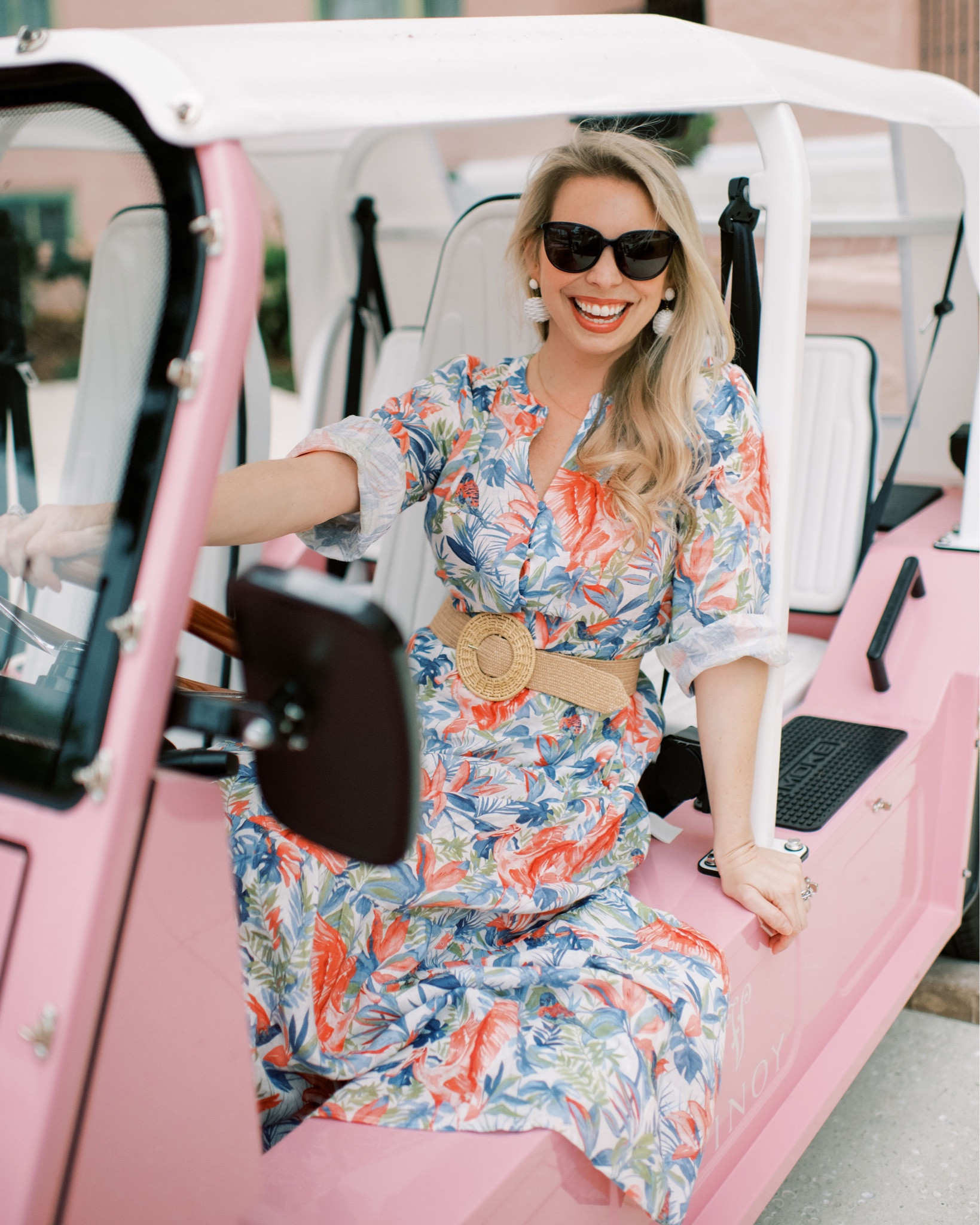 Palms & pink 💕 The perfect linen dress for Spring and Summer! #linen #linendress #palmprint #raffiabelt

#LTKunder100 #LTKstyletip #LTKSeasonal