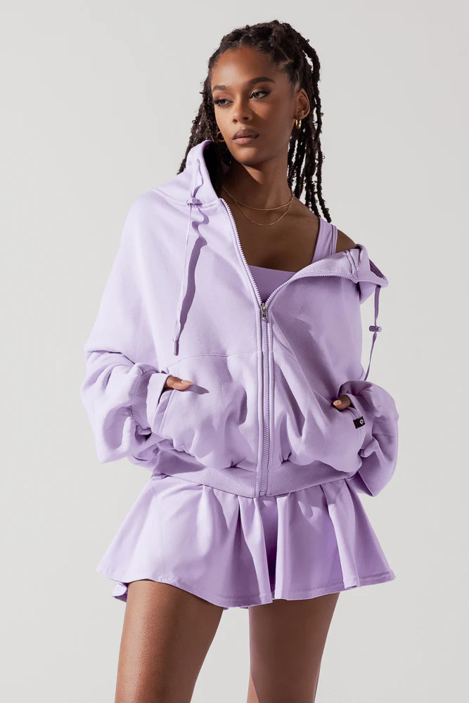 Zip Cloud Hoodie - Digital Lavender | POPFLEX