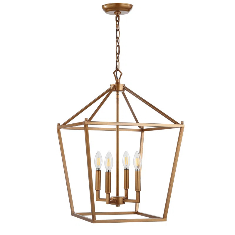 Maggiemae 4 - Light Lantern Geometric Chandelier | Wayfair North America