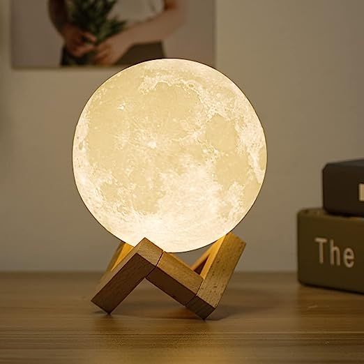 Balkwan Moon Lamp 4.7 inch Moon Light Night Light for Kids Gift for Women USB Charging and Touch ... | Amazon (US)