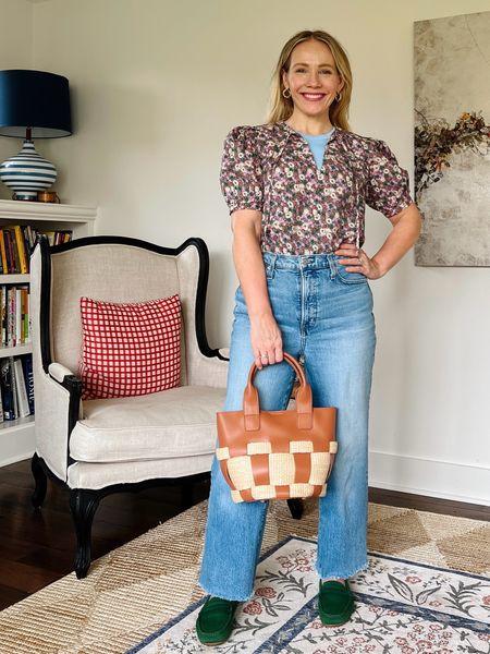 Same base of blue target tank with madewell denim creates multiple everyday casual outfits. See all four looks on CLAIRELATELY.com 

Tuckernuck bag, spring top, wide leg denim, Amazon earrings, rothy drivers 

#LTKstyletip #LTKworkwear #LTKxMadewell