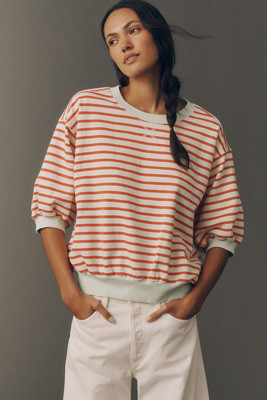 The Niki Bubble Sweatshirt by Pilcro | Anthropologie (US)