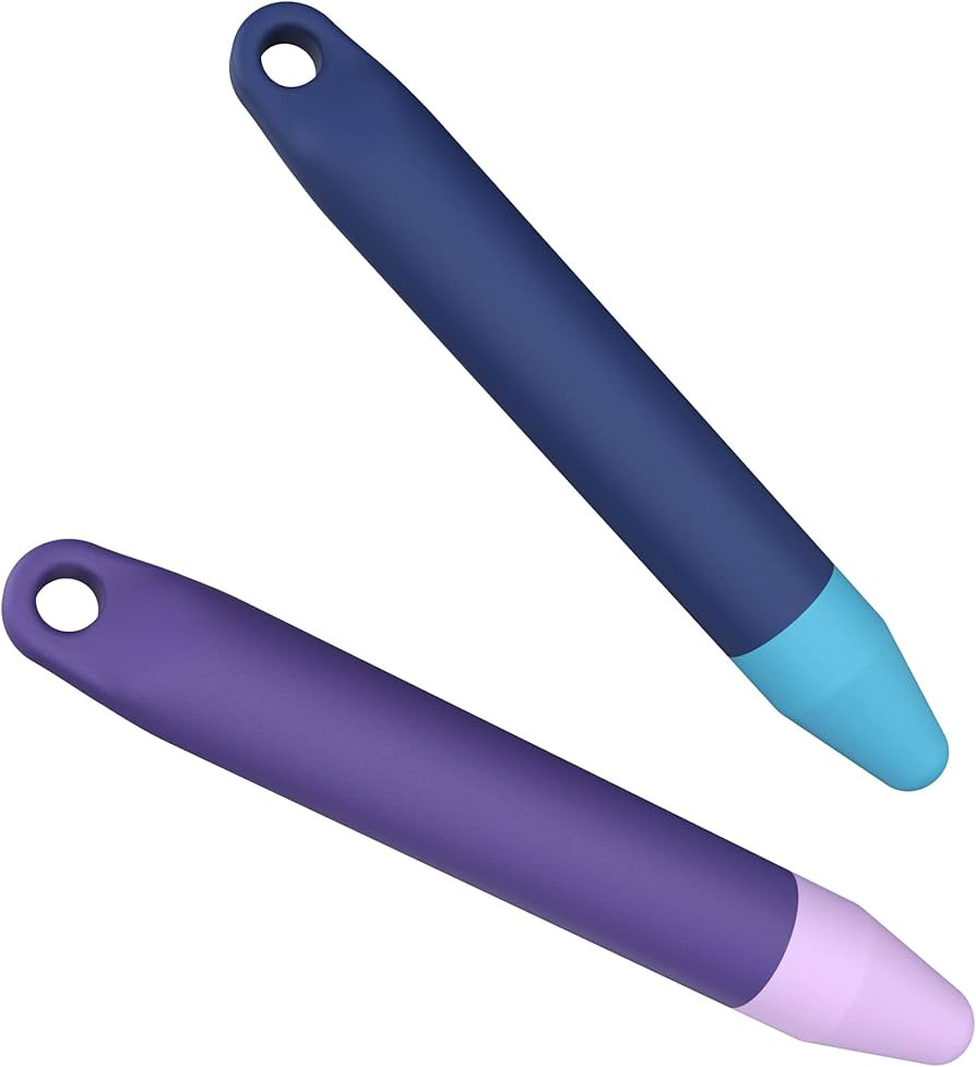 Kid-Friendly Pens for Touch Screens - 2 Pack of Purple and Blue Stylus Pens Compatible with Kindl... | Amazon (US)