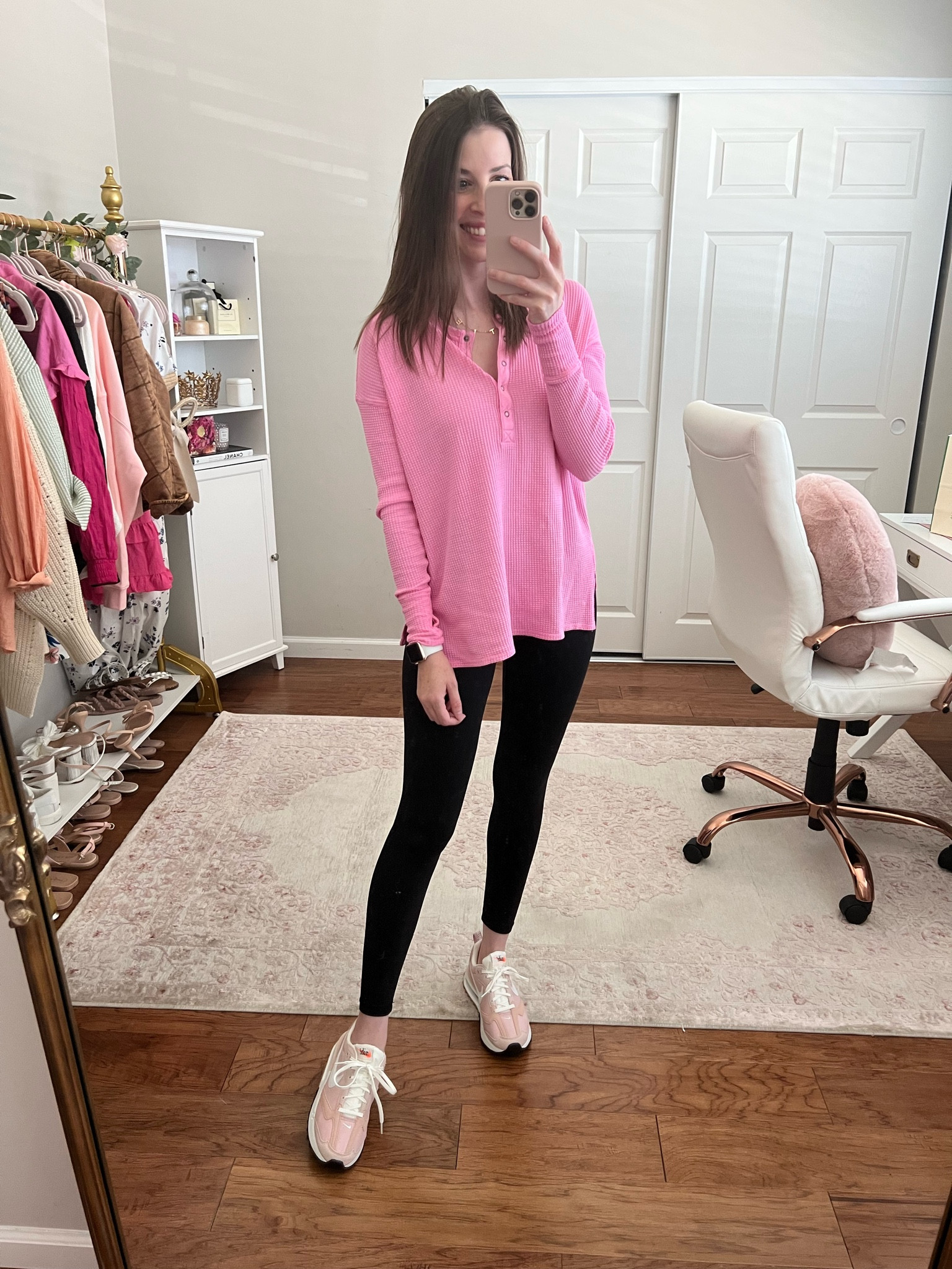 Aerie waffle henley on sale wearing size XS