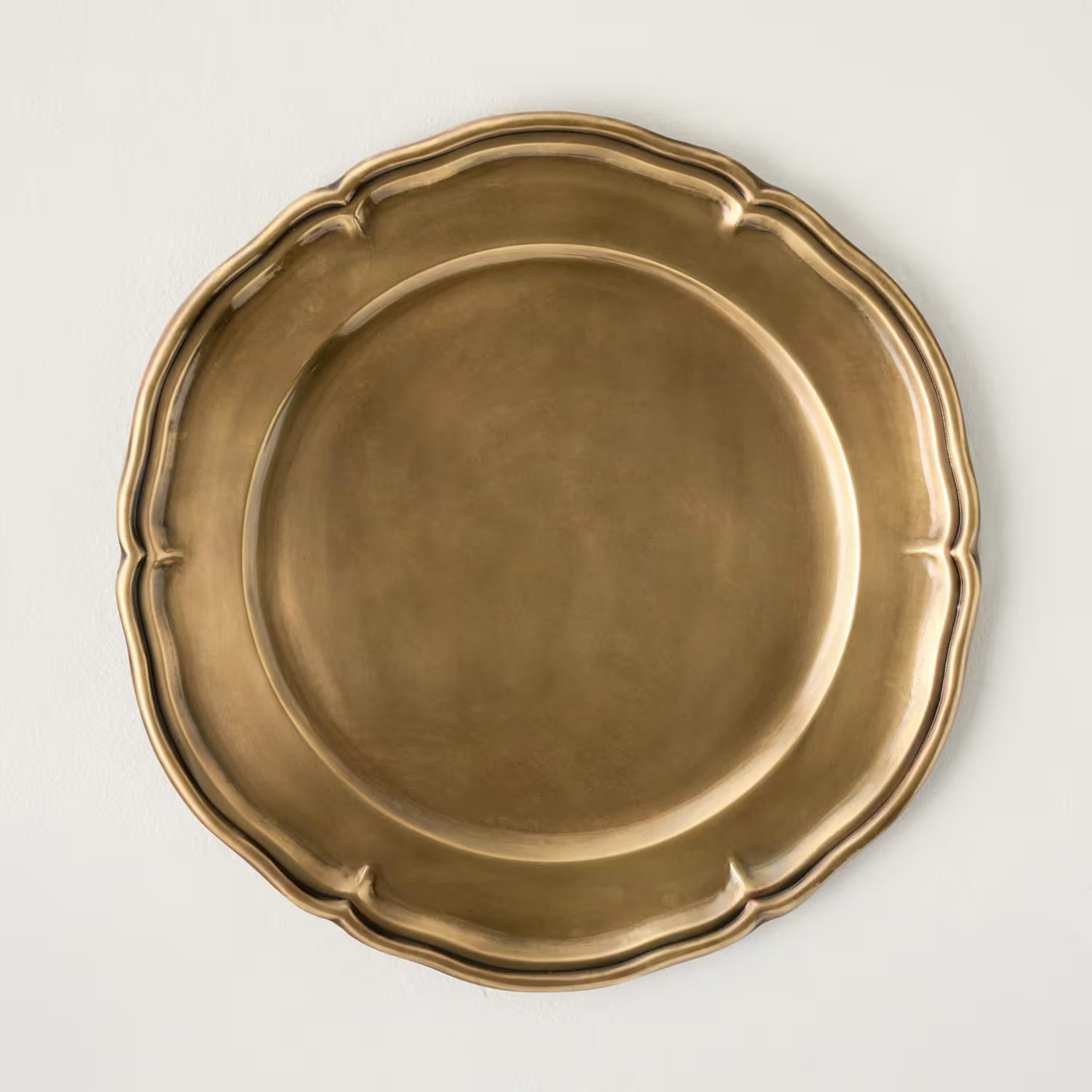 Vintage-Inspired Brass Charger | Magnolia