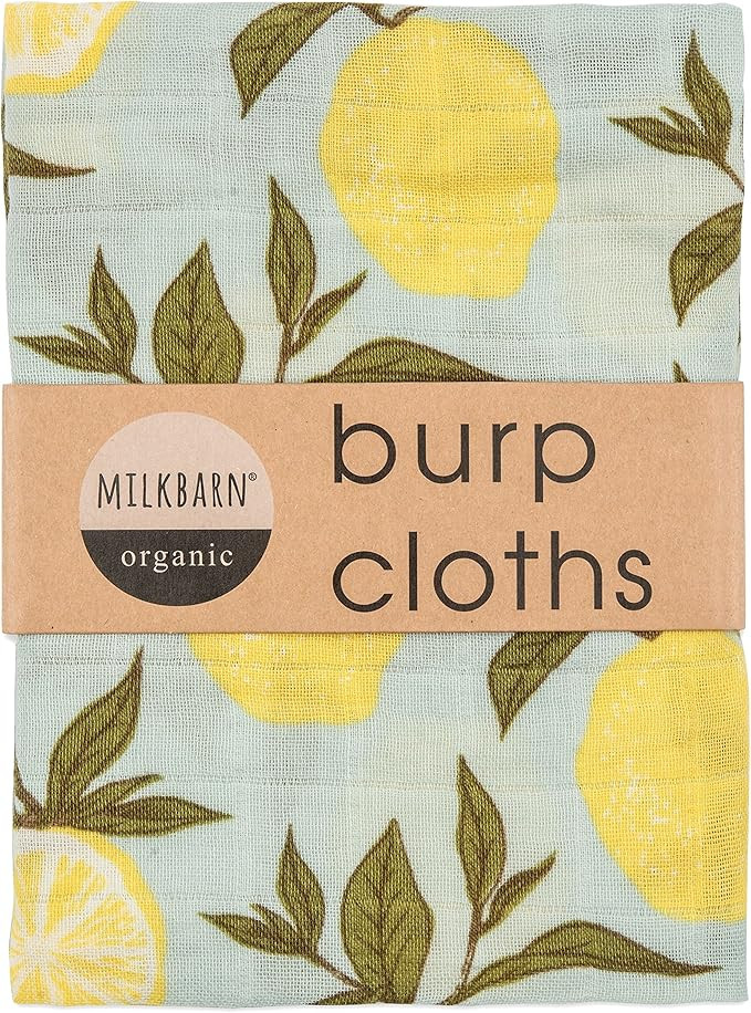 Milkbarn Organic Cotton Burp Cloths (2 pack) | Amazon (US)