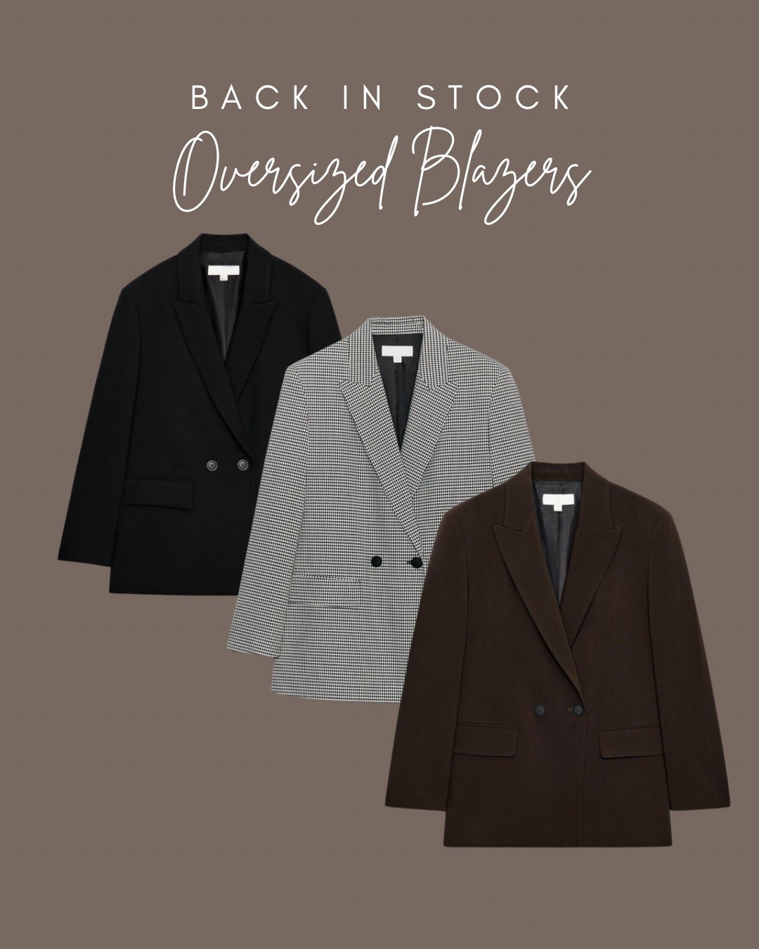 Zara oversized blazers
Brown blazer
Check blazer
Black blazer
Blazer outfits 
Autum

#LTKautumn #LTKuk #LTKstyletip