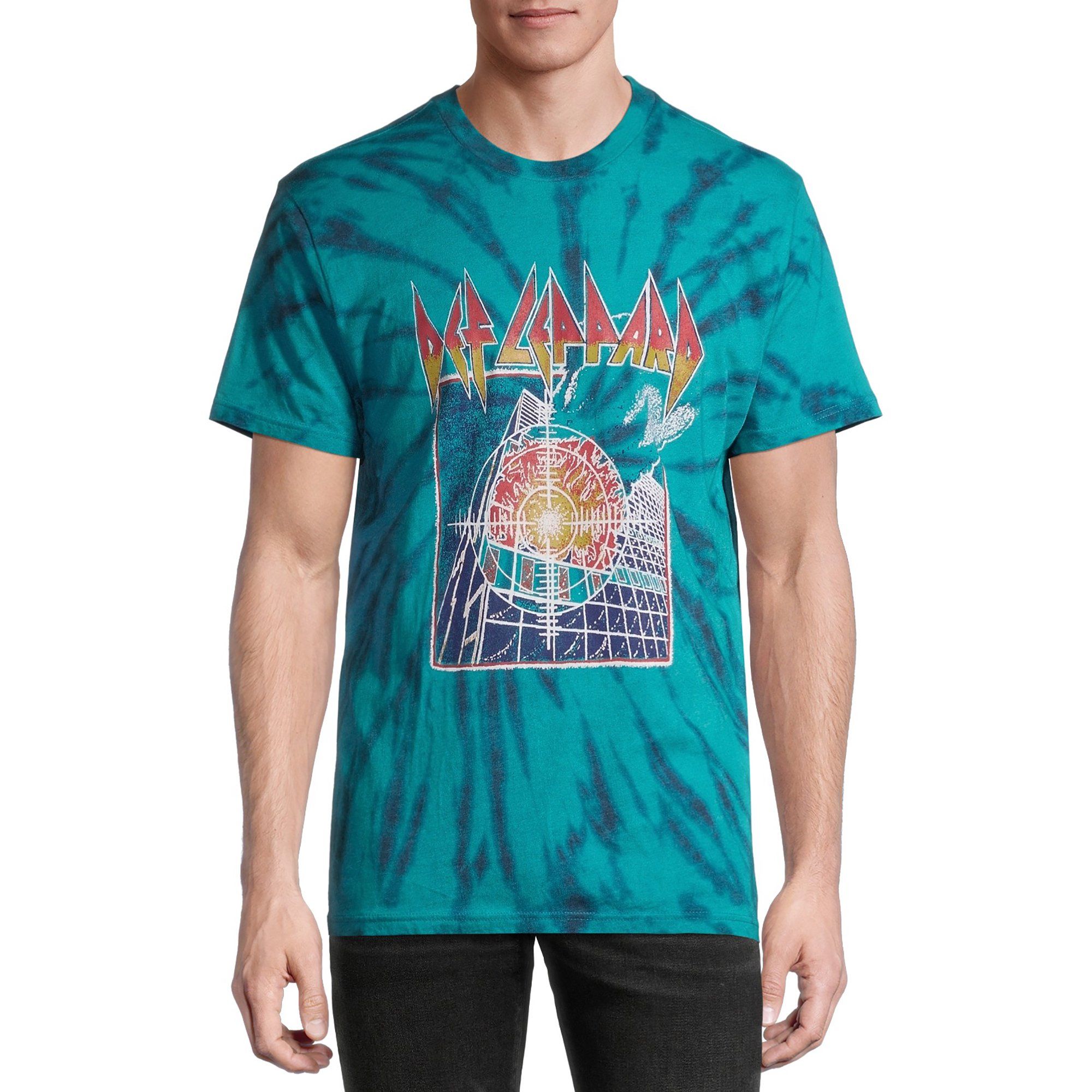 Def Leppard Men's and Big Men's Tie Dye Graphic T-Shirt | Walmart (US)