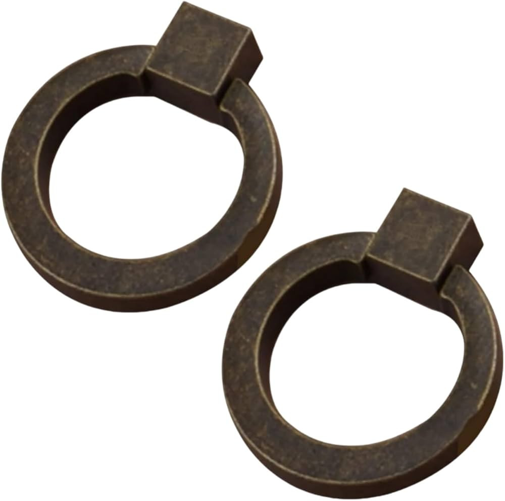 Zinc Alloy Cabinet Handles, Round Vintage Drawer Pulls for Kitchen, Bathroom, Wardrobe, and Furni... | Amazon (US)