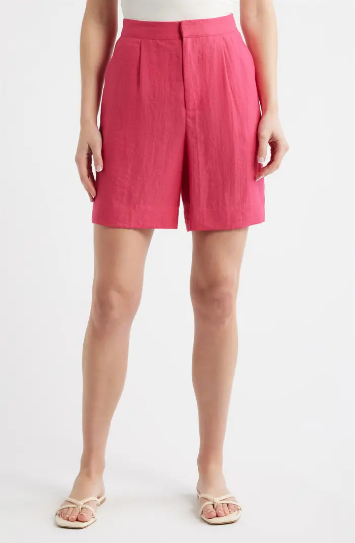 Pleat Front Bermuda Shorts | Nordstrom