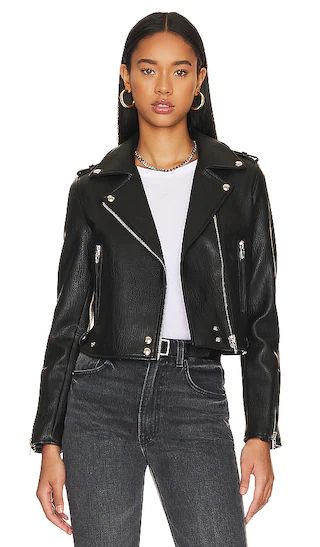 Faux Leather Moto Jacket in First Ever | Revolve Clothing (Global)