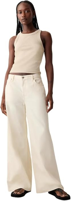GAP Women's Mid Rise Baggy Denim | Amazon (US)