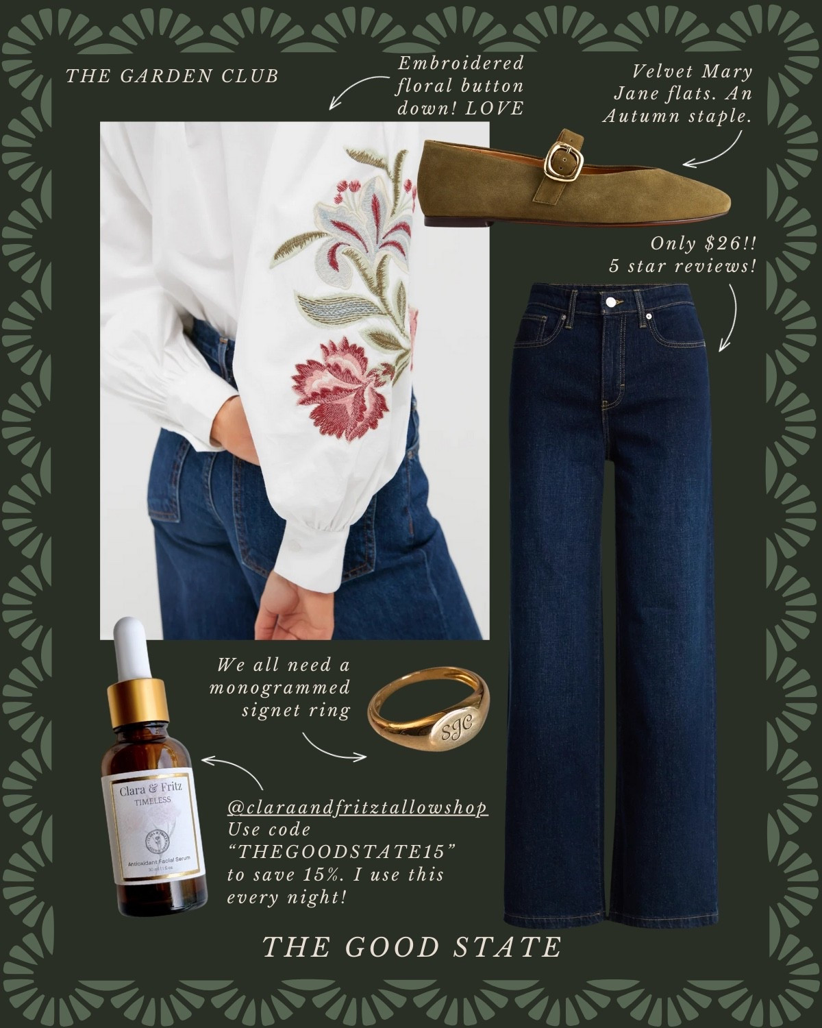 This collection is for the garden girlies who find joy in being outside—rain or shine. For the ladies and who have all the old Martha Stewart magazines and who love layering denim on denim like we did in the 90s. This is for the barn jacket lovers, neck scarf wearers and those who own all things floral. This is for the early risers and for the ladies gathered around the table with good friends and good wine. This collection is for the ladies giving gardening a try for the first time or those tending to the same garden they have poured their heart and soul into for years. For those cultivating the soil of their hearts and homes too. For the girlies who love earth tones and pops of colors too🌻

#amazonfashion #founditonamazon #ltksalealert #slowliving #romantizeyourlife #fall #fallstyle #fallseason #autumn #90sera #90style #90saesthetic #ralphlauren
Wedding guest, jeans, back to school, college outfit ideas, riding boots, wedding guest dress, western style, JCrew, JCrew factory, Anthropologie, Anthro, quince, nordstrom, tuckernuck, Walmart fashion, H&M, mini dress, fall photoshoot, designer look for less, saddle bag, boots, jacket, coat, family photos outfits, madewell, Toups and co, clean beauty, Kate spade, Amazon fashion, loafers, Breda, Susan Shaw, loeffler Randall, the good state, Lauren England 

#LTKSaleAlert #LTKFindsUnder50 #LTKStyleTip