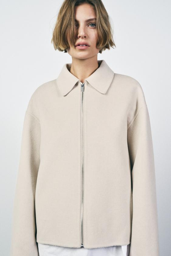 ZW COLLECTION WOOL BLEND JACKET | Zara UK