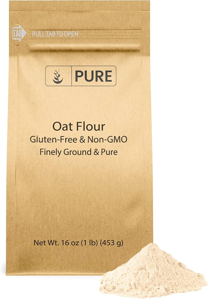 Pure Original Ingredients Gluten Free Oat Flour (1 lb) Finely Ground, Non GMO, Breads & Cakes | Amazon (US)