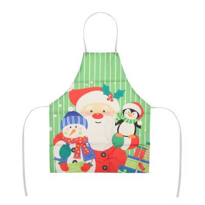 Unique Bargains Christmas Aprons Santa Claus Gifts Linen 21.65"x26.77" 1 Pcs Santa Claus and Snowman | Target