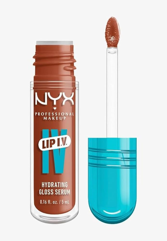 NYX PROFESSIONAL MAKEUP Lip IV Hydrating Glossy Lip Stain with 12HR Hydration - Drippin In Rose (... | Amazon (US)