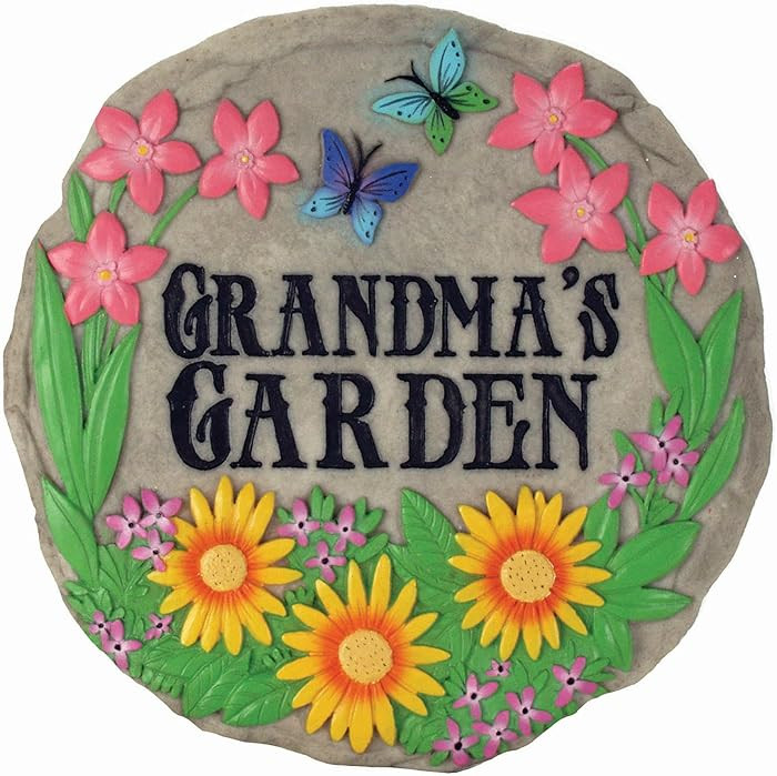 Spoontiques - Garden Décor - Grandma’s Garden Stepping Stone - Decorative Stone for Garden | Amazon (US)