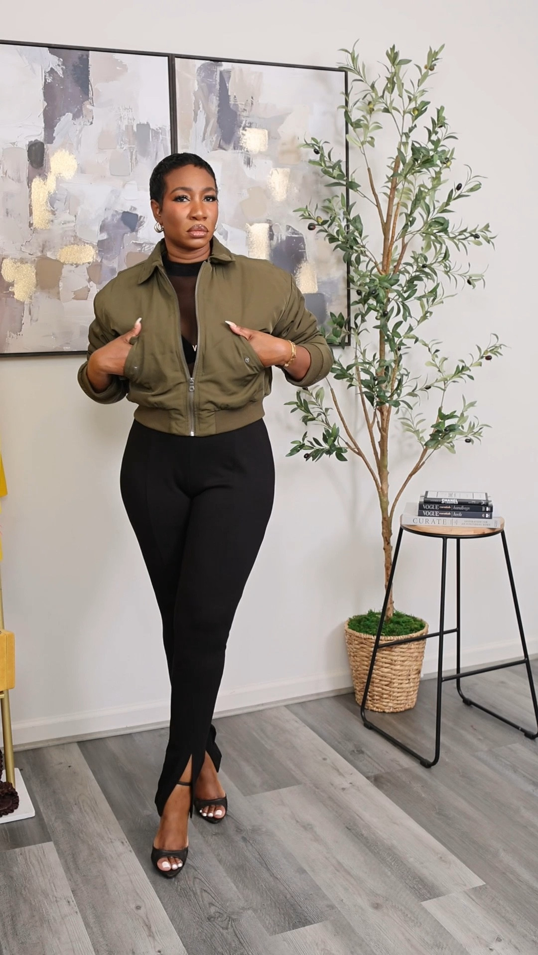 Fall Outfit Idea
You need this split hem pull on pants in your life. It’s the perfect piece to transition into fall. Paired it with a sheer top and bomber jacket to complete the look.
Size 10 pants (stick to your regular size)
Size medium bomber jacket
Linking a long sleeve version to my sheer top



#LTKSeasonal #LTKFindsUnder50 #LTKStyleTip