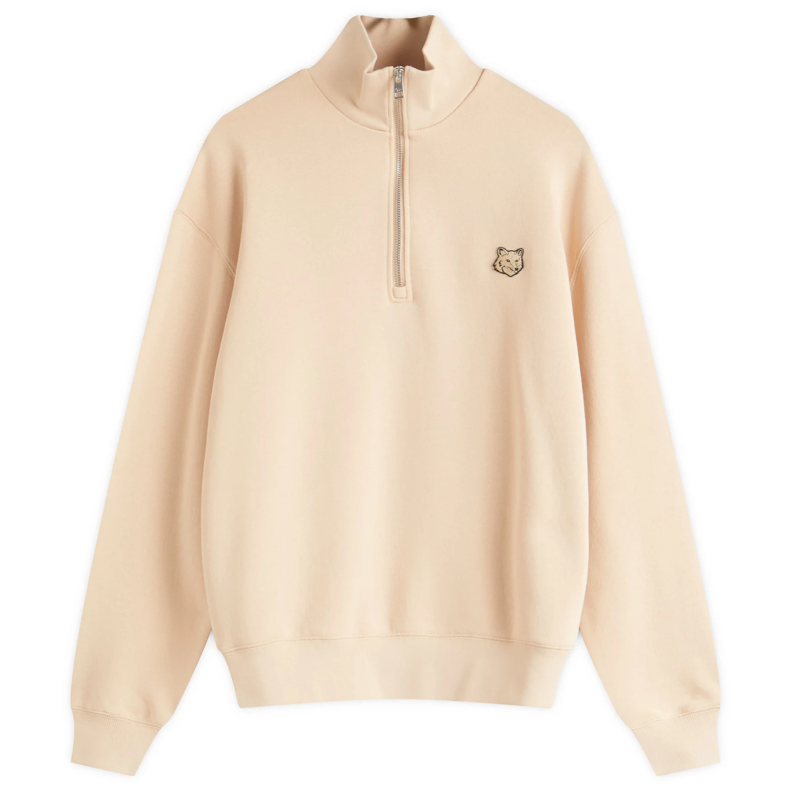 Maison Kitsune Bold Fox Head Comfort Half Zip Sweatshirt | END. Clothing