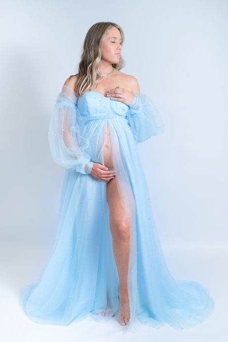 Baby boy coming soon!! The most gorgeous maternity photoshoot dress with the perfect touch of pearls 

#LTKstyletip #LTKbump #LTKfindsunder100