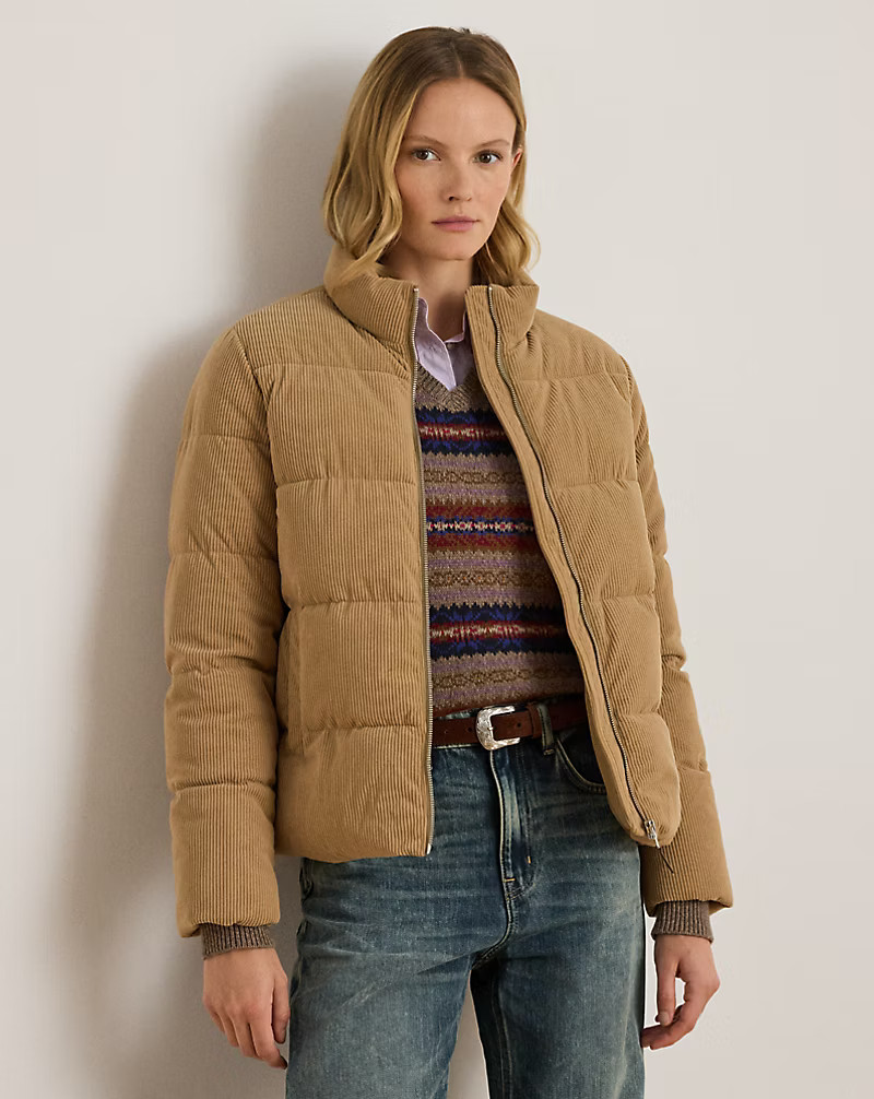 Corduroy Quilted Puffer Jacket | Ralph Lauren (UK)