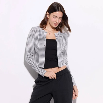 Women's Cardigan - Wild Fable™ Red Gingham XXL | Target