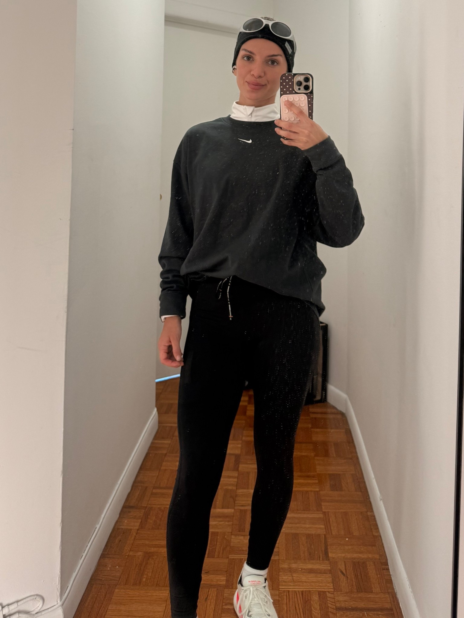 Nike top runs big! I’m wearing a xs