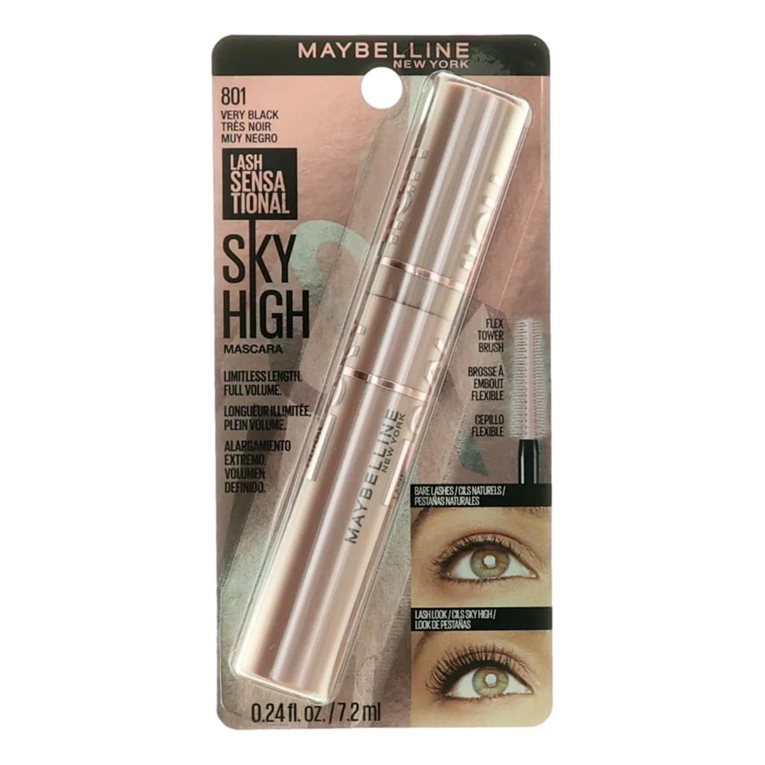 Maybelline Lash Sensational Sky High, 0.24oz Mascara - 801 Very Black | Shop Simon