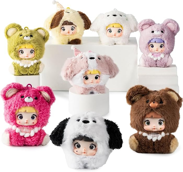 BEEMAI Nommi Baby Series Plush Blind Box 1PC (1 of 10 Possible Styles) Cute Figures Collectible T... | Amazon (US)